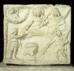 Das Bankett von Mithras und der Sonne, 2.-3. Jahrhundert n. Chr.